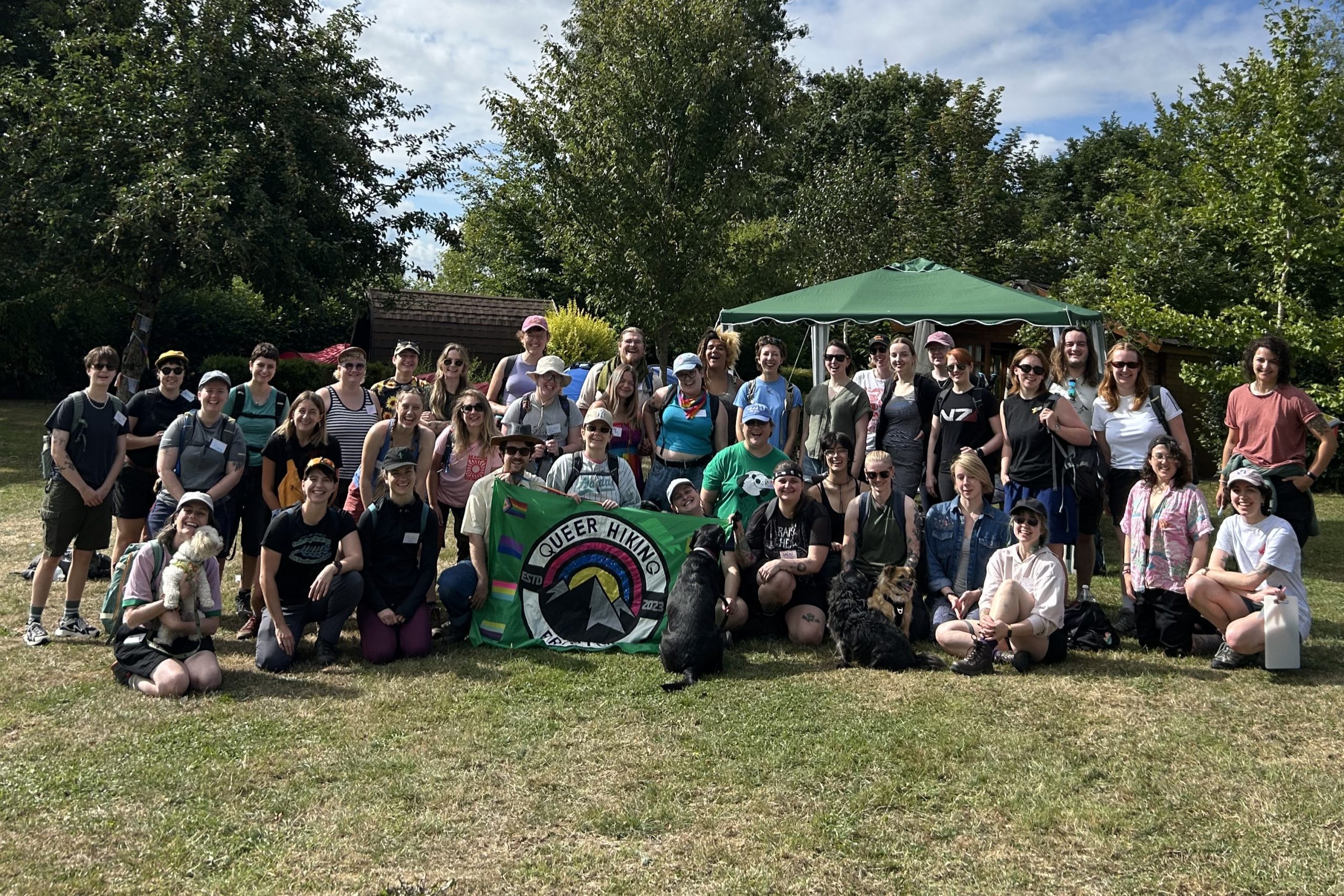 Group of Queer Hiking Bristol participants
